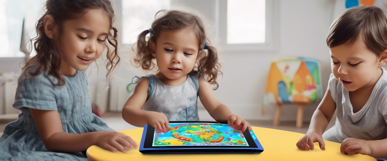 Interactive learning tablet for toddlers